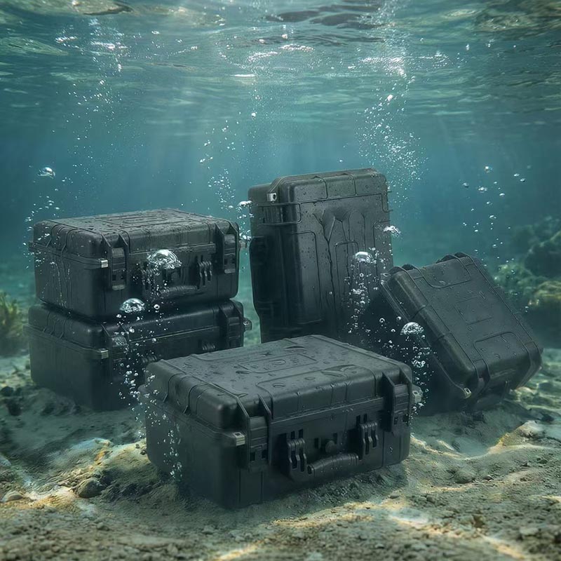 Kotak keras kalis debu dan kalis air kedap udara sepenuhnya