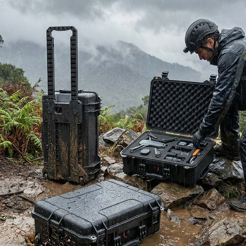 Kotak keras kalis air IP67 berkekuatan tinggi dan tahan debu