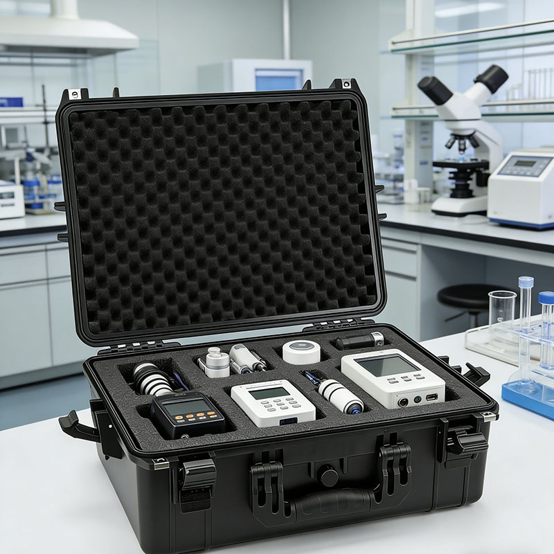 Kotak pelindung untuk peralatan ujian